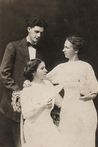 Albert Hagglund, with his wife Betty (Blomgren) and mother Mayme